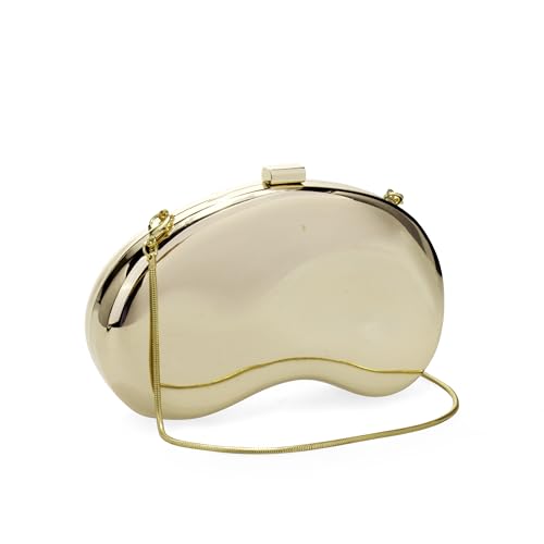 Image of Clutch Purses for Women Evening Handbags with Chain Metallic Purse Cute Shell Purse Clutch Bag for Wedding Party Prom