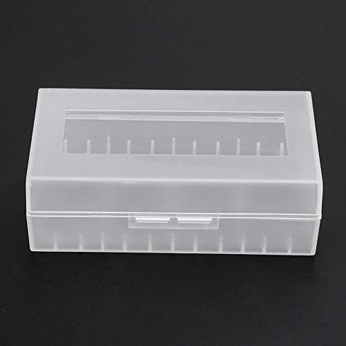V BESTLIFE Battery Storage Box, 2Pcs White Battery Box Container, Battery Organizer Storage Case for Two 20700/21700 Batteries