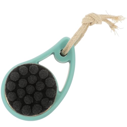 Genérico Cepillo Limpiador Facial Manual Verde Cerdas Suaves de Fibra Artificial y Mango Ergonómico para Limpieza Profunda y Cuidado de Piel Sensible
