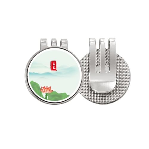 Marcador de pelota de golf magnético clip de visera esmalte