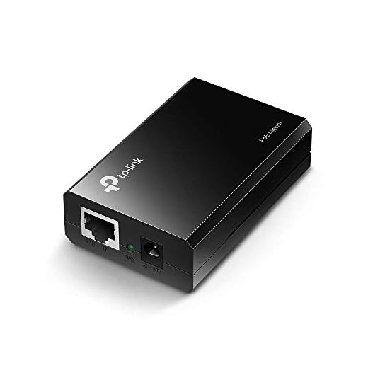 TP-LINK 802.3af Gigabit PoE Injector | Convert Non-PoE to PoE Adapter | Auto Detects the Required Power, up to 15.4W | Plug & Play | Distance Up to 100 meters (328 ft.) | Black (TL-PoE150S)