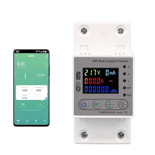 Mesure KWh et minuterie avec le compteur intelligent WIFI Tuya 80A
