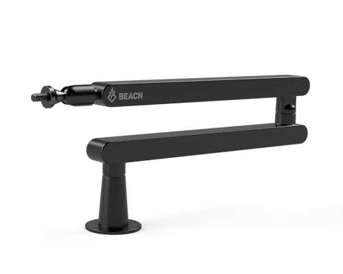 Image of BEACN Mic Stand (Dark) - Low Profile Adjustable Boom Arm, 360 Mount
