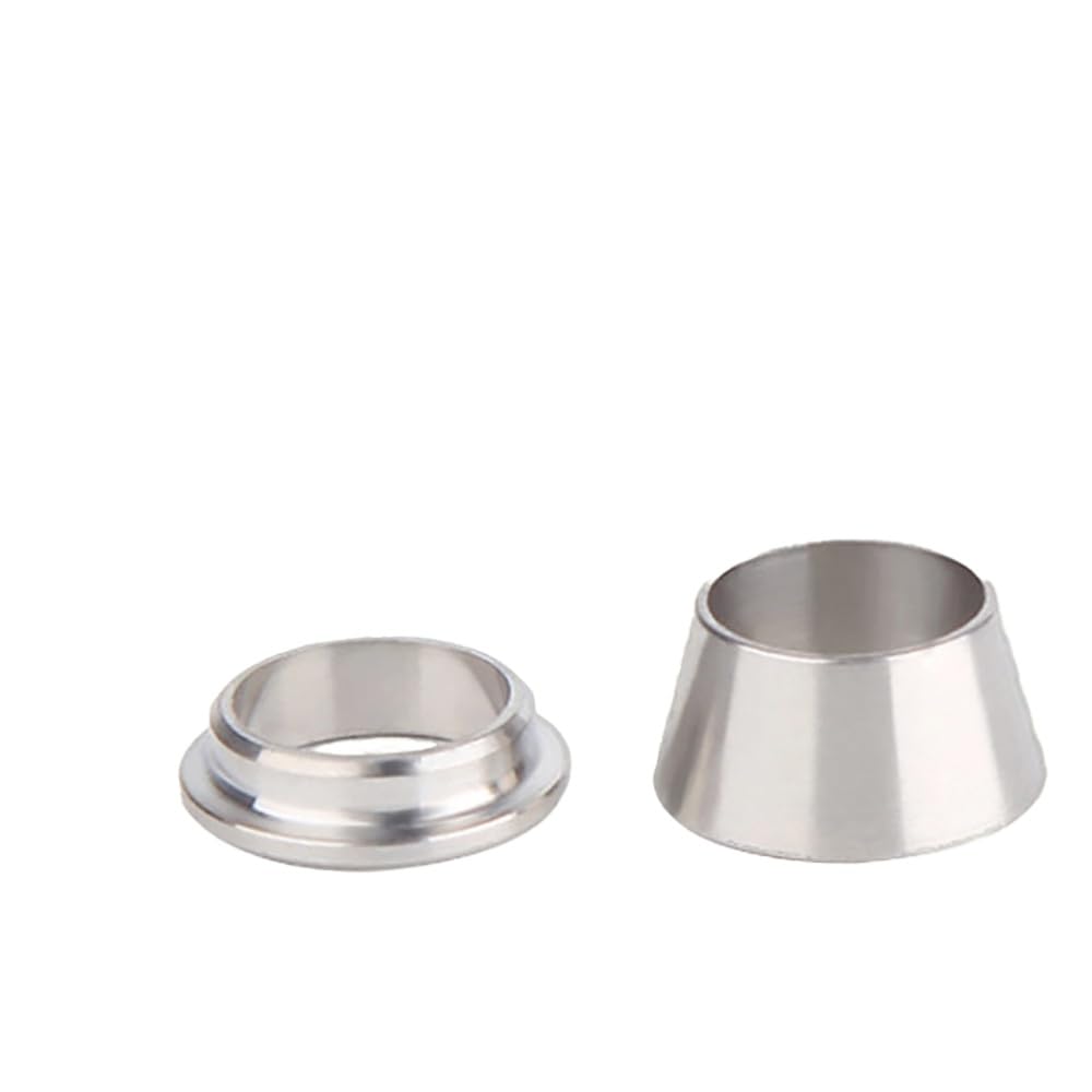 Kit 5 Ferrule Compress. SS316 per Lab | Tenuta, resist. usura, anti-puls., senza attrezzi, affidabile, ampia compat(12 mm)