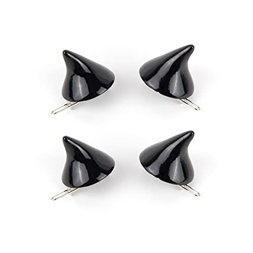 Framendino, 4 Pack Devil Horn Hair Clips Cute Gothic Barrette Demon Hair Clip OX Horn Hairpins Hair Accessories for Halloween Costume Party Women Girls Black Framendino, 4 Pack Devil Horn Hair Clips Cute Gothic Barrette Demon Hair Clip OX Horn Hairpins Hair Accessories for Halloween Costume Party Women Girls Black