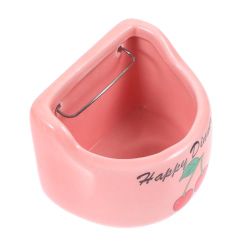 Hemobllo Ciotola in Terracotta Antiribaltamento per Criceti e Coniglietti e Appesa Contenitore Alimentare per Animali Domestici di Ridotta per Alimentazione