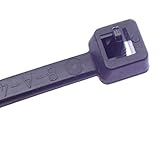 Releasable fuerte cable ties 50 unidades de alta resistencia negro reutilizables Bridas – 100 mm x 3,6 mm – Alta calidad fuerte nylon Zip Ties