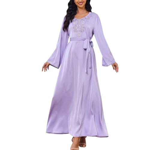 Robe hijab ample pudique en coton lavage machine facile pour le quotidien