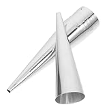 BESPORTBLE 10 Stück Teiliges Edelstahl Konische Tubes Langlebig Wiederverwendbar für Croissants Hörnchen Backen Praktische Leicht zu Reinigende Gebäckformen für Zuhause und Profi bäcker