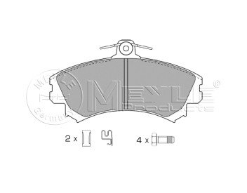 Meyle 025 219 2015 Kit Pastiglie Freno, Freno A Disco