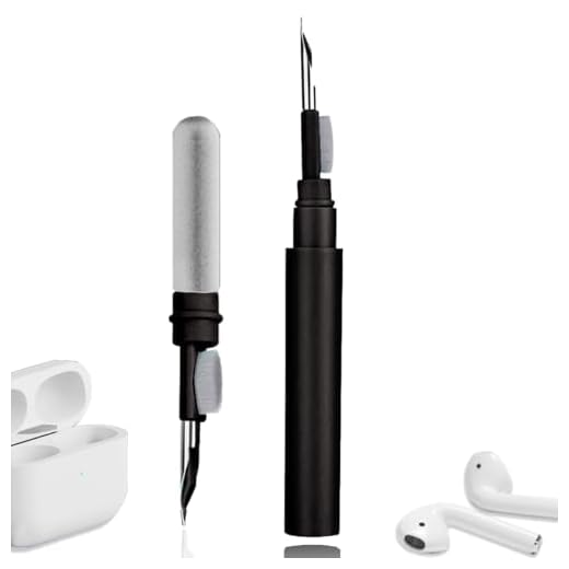Caneta de limpeza de fones de ouvido Bluetooth, kit multifuncional de limpeza de Airpod com escova macia para fones de ouvido sem fio Bluetooth fones de ouvido caixa de carregamento,