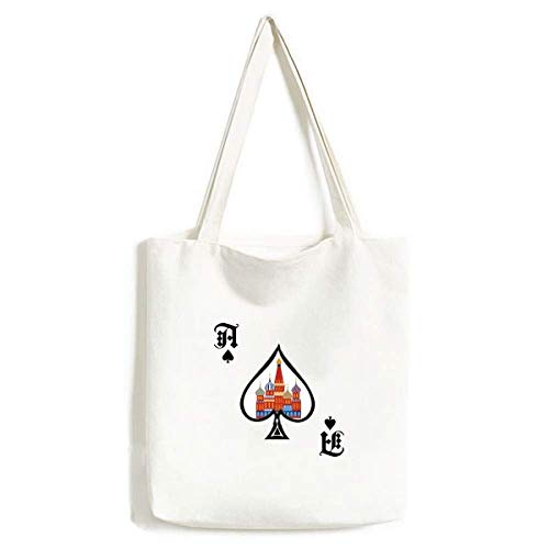 Sac à main Kremlin lavable russe - Cabas tissu imprimé motif Russie
