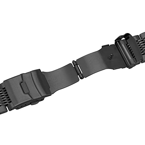Bracelet mesh 22mm acier inoxydable noir pour Galaxy Watch 46mm et Gear S3 - 5