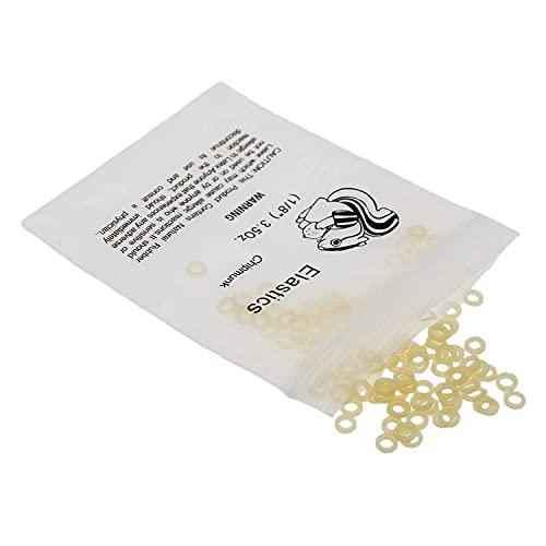 500 Pcs Orthodontic Elastic Rubber Bands, 3.5 Ounces Heavy Dental Rubber Traction Bands, Free Elastic Placer For Braces (1/8",Chipmunk) #TOP3