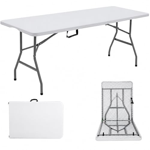 Image of ACCURATE Heavy Duty Folding Table, Premium Quality Camping Table for Outdoor & Indoor Use for BBQ| Picnic| Garden| Office Party| Camping Activity