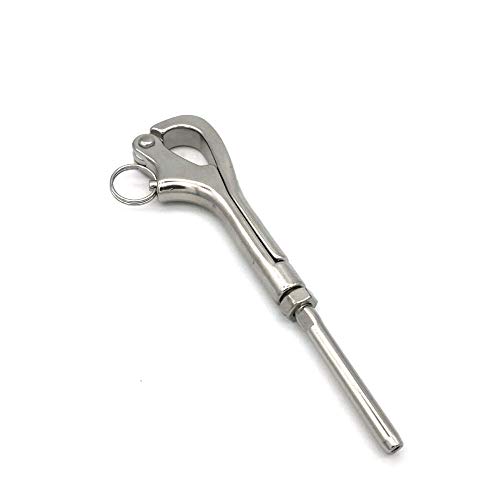 JingYi JY-Marine 316 Stainless Steel Quick Release Pelican Hook Shackle Sailing Boat Yacht, Fits 3/16