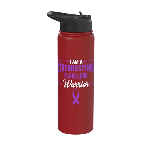 Cerebrospinal Fluid Leak Awareness Supporter CSFL Warrior Stainless Steel Insulated Water Bottle