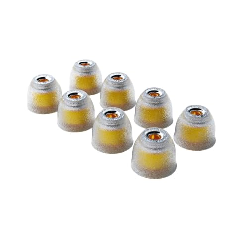 TANGZU 唐三彩 Nobleイヤーピースシリコンイヤーピース シリコンイヤホンパッド 重低音強化イヤホンキャップ 音質向上イヤーチップ柔らかい 滑り止めイヤーピース スペ様々なインナーイヤーイヤホンに対応可能ハイエンドイヤーピース (S-4対)