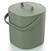 PTMS® Bidone Umido 6L – Cestino Umido con filtro a carbone attivo, coperchio da appendere e setaccio – Pattumiera Umido Cucina antiodore, lavabile in lavastoviglie – 5 colori eleganti