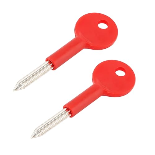 Ctyjia 2 PCS Universal Door Security Rack Bolt Key, Window Key, Spare Star Key