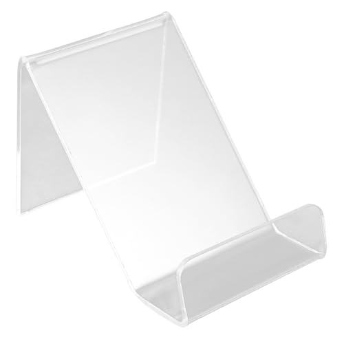 DIYEAH Lot de 10 Supports Téléphoniques Transparents en Acrylique Support d'Écran Solide et Solide Présentoir Polyvalent pour Téléphone Portable Bureau et Maison d'Affichage Pratique