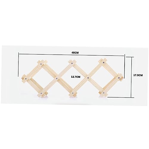 Soporte para botellas de vino plegable de madera maciza miniatura 4