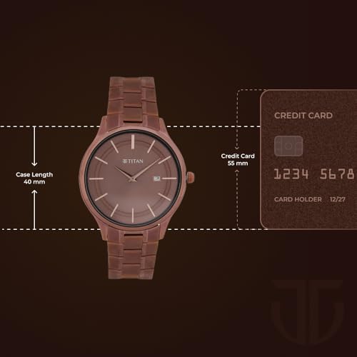 Titan Classique Slimline Brown Dial Men's Watch - Image 5