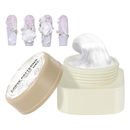 kit de gel constructor sólido, gel duro 3D antiadherente para extensiones de uñas, pegamento para pintar sin lavado, suministros de manicura blancos secos, pegamento de fototerapia para uñas con color
