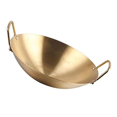 ULTECHNOVO Olla Para Ramen y Pescado De Mar Acero Inoxidable Diseño De Doble Asa Utensilios De Cocina Ahorro