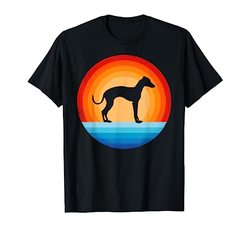Galgo italiano retro vintage 60s 70s Sunset Dog Lovers Camiseta