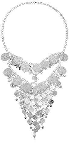 Astage Lady Cosplay Belly Dance Jewelry Coin Veil Halloween Accessories Silver Coin