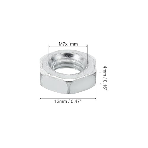 PATIKIL M7x1.0 Steel Hex Nuts - Image 2