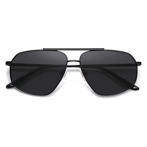 Image of SOJOS Retro Hexagon Aviator Sunglasses for Women Men Trendy Vintage UV400 Protection Shades SJ1200