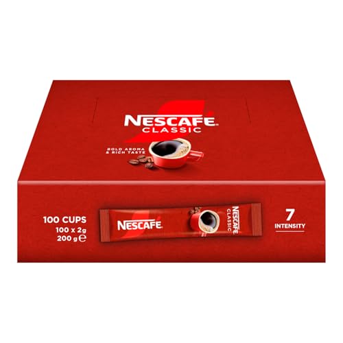 NESCAFÉ Classic Caffè Solubile, 100 Bustine da 2g (200g)