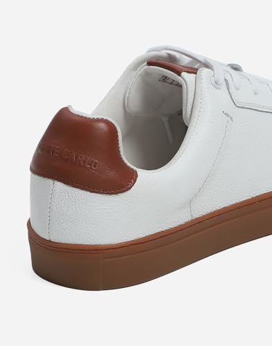 Image of Monte Carlo Mens Solid Lace Up Genuine Leather Casual Sneaker (201800FW)