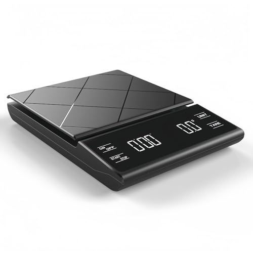 Barino �L�b�`���X�P�[�� �R�[�q�[�X�P�[�� ���^ 0.1g �����x �v�ʊ� LED?�� �P�ʕϊ��\�ig/oz/ml�j�^�C�}�[�t�� 2���I�[�g�I�t ���܋@�\ �R���p�N�g�Ŏ����^�щ\ ���@�\ �f�W�^���X�P�[�� 3000g�̌v�� �ƒ�p �Ɩ��p �h���b
