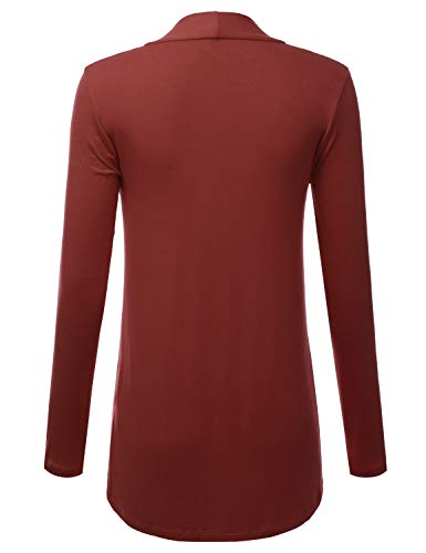 Image of LALABEE Women's Draped Open-Front Long Sleeve Light Weight Cardigan (S~3XL)
