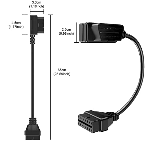 Foxwell Obd Ii 16Pin Male To Female Diagnostic Extension Convert Cable And Foxwell Nt604 #TOP2