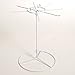 8 Hooks Counter Spinner Rack in White 15 H x 11 Dia Inches