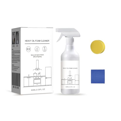 Foam SprayCFoam Spray Oven Cleaner, Heavy Oil Cleaner Foam, All Purpose Cleaner for Oven for Kitchen 60ML (1pc)
