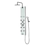 PULSE ShowerSpas 1030 Lahaina ShowerSpa Panel with 9.5' Rain Showerhead, 8 Dual-Function Body Spray...