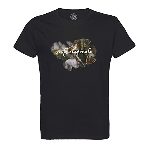 T-Shirt Homme Coton Bio Michelange - Le Confort Absolu d'une Peinture Célèbre de la Renaissance