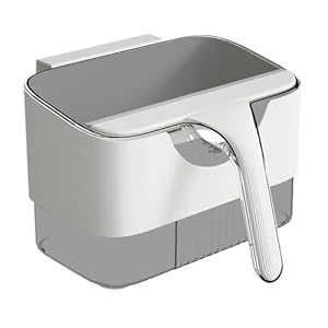 Wandgemonteerde vuilnisemmer voor keuken, hangende vuilnisemmer, schraper, compacte kast voor nat afval, compostbak met deur, voedselafval, werkblad