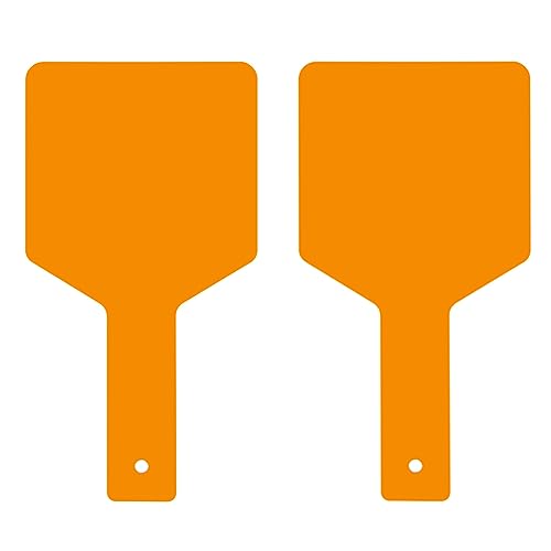Dental Eye-Protector Shield Plate Handheld Shade Board for Curing Light, Curing Lamp Filter (2PCS, Orange)