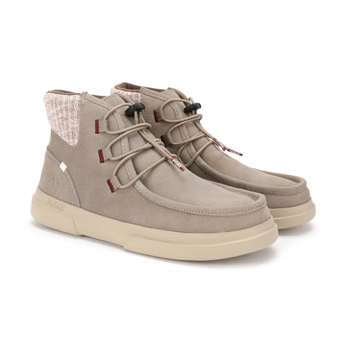 PITAS | TRENTO | Botas de Mujer Casual | Botín Serraje | Bota Urbana Caña Baja | Botas de Vestir | Botines Bajos Planos | Botín de Invierno | Calzado Walkinpitas | Beige 37