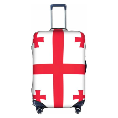 Housse de protection élastique pour valise XL blanche motif Géorgie idéale pour l'aéroport
