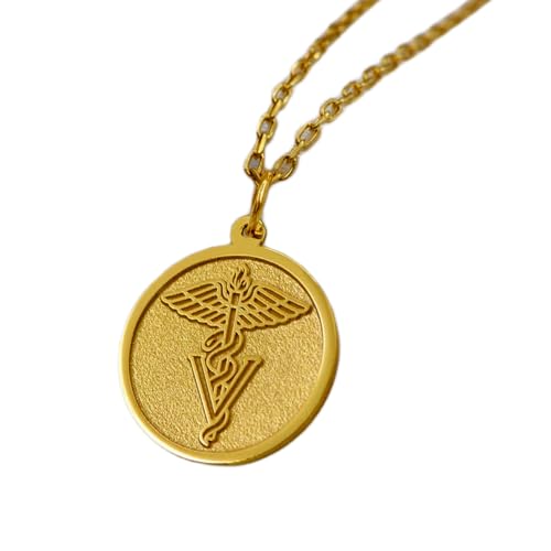 Pendentif symbole vétérinaire gravé, le collier mixte LKBEADS chargé de sens