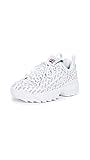 Fila Women's Disruptor II Multi Sneakers, White/Fila Navy/Fila Red, 7.5 Medium US