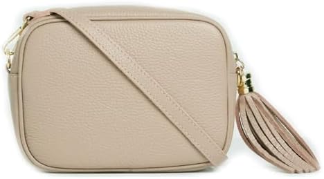 LeahWard Women's Leather Cross Body Camera Bags Tassel Charm Party Wedding Holiday Handbags