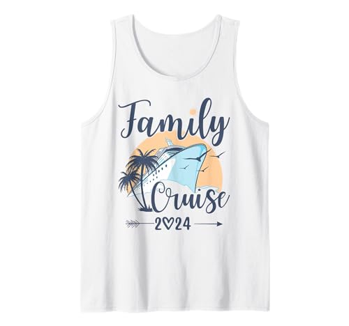 Family Cruise Ship Vacation Trip 2024 Family Cruise Matching Camiseta sin Mangas